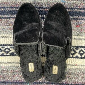 Women’s Birdies The Phoebe Velvet Plush Faux Fur Slippers Size 8 Shoes Mules
